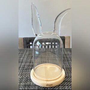 Easter Bunny Plastic Container Cloche Looking Like Brand New. Super Cute.